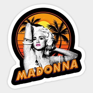 Madonna // Sunset 80s Retro Sticker